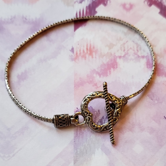 🆕 NWOT 925 Sterling Silver Heart Bracelet 🆕 - Picture 5 of 10